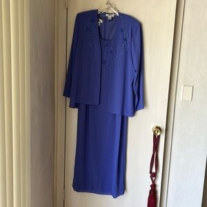 Patra evening dress with jacket. Vintage. Beads